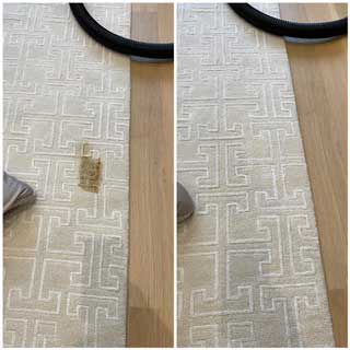 Carpet stain removal before and after in Bayville, NY