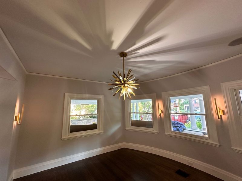 Chandelier and fixture installation near Massachusetts