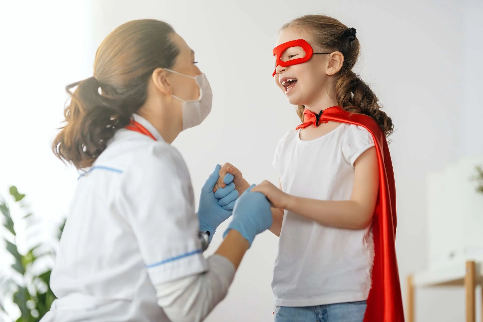Pediatric nurse with child in Decatur, GA