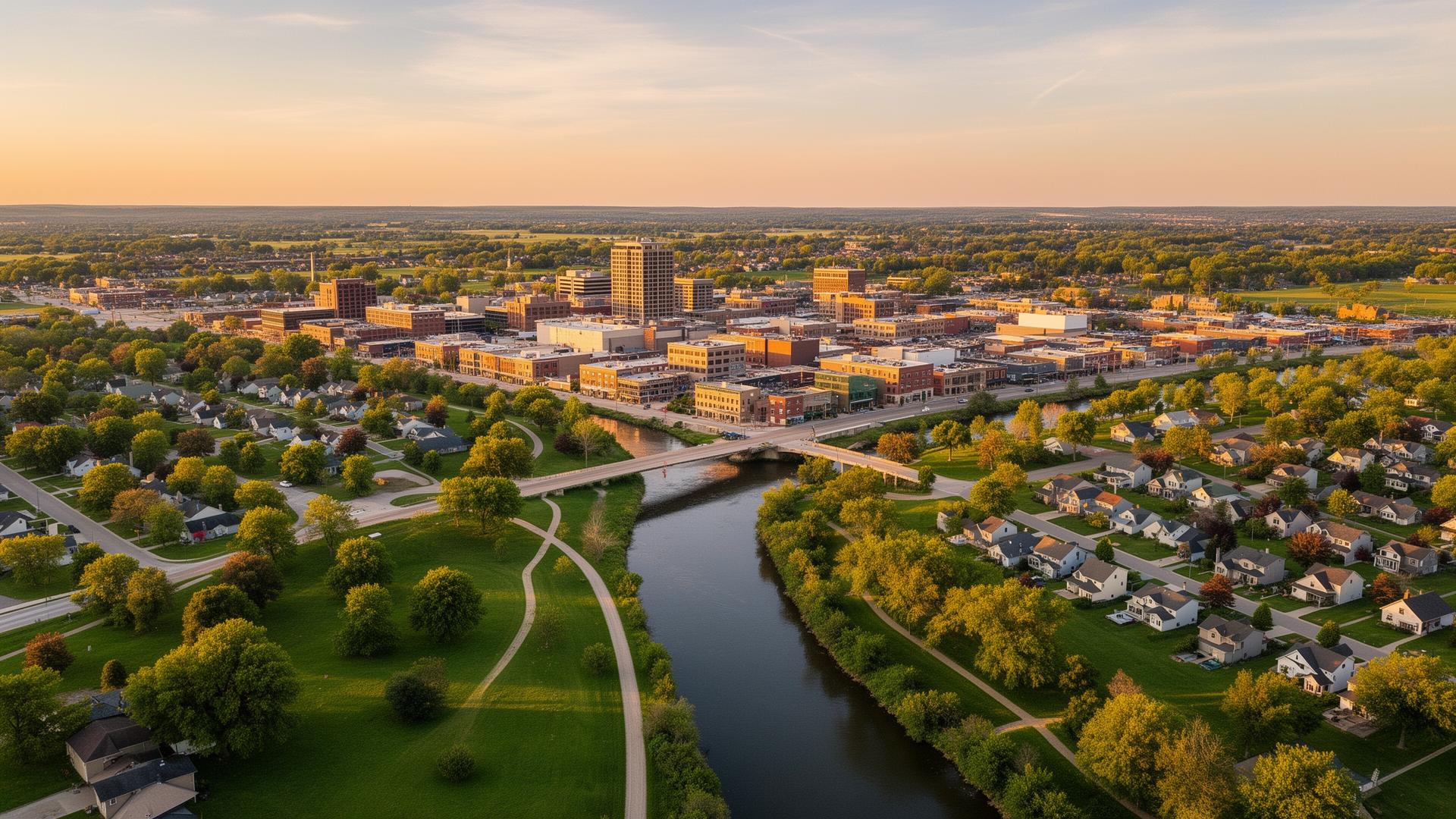 Waterloo, Iowa skyline