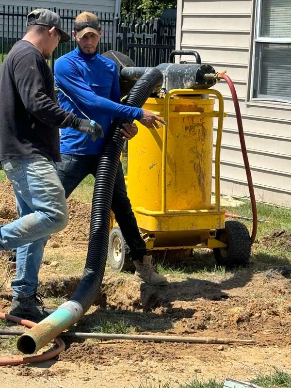 Hydro jetting a main sewer line in Damascus, MD