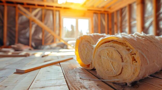 Insulation materials ready for install in Clovis, CA
