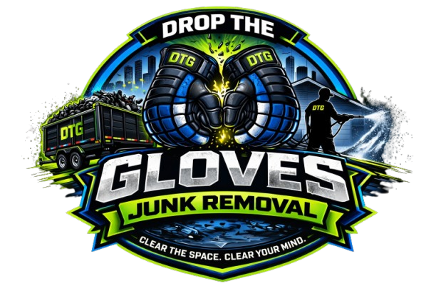 Drop The Gloves Junk Removal Logo