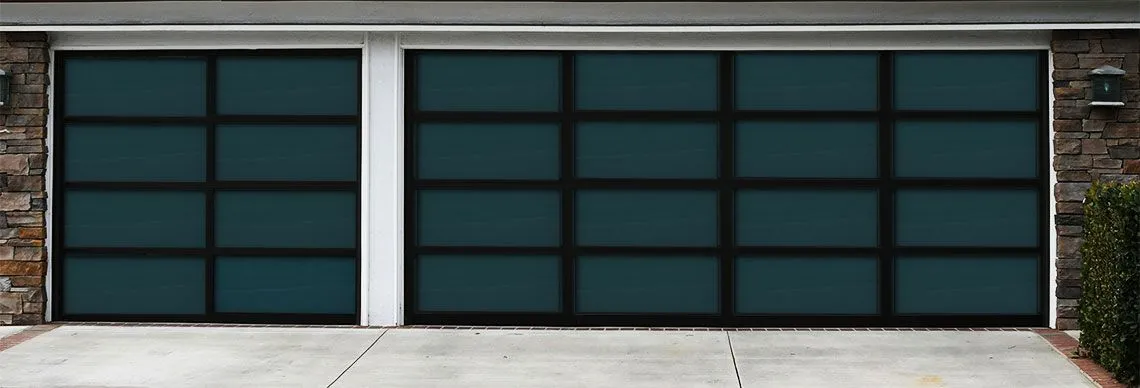 Modern glass garage doors in High Point