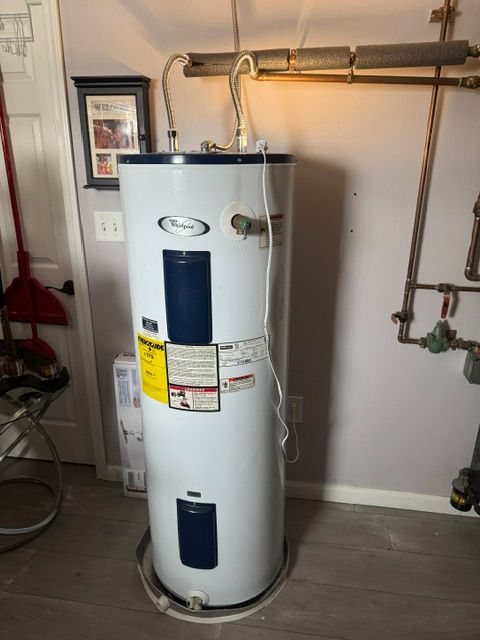 Water heater installation by Brett Sabol Plumbing near Washington Crossing, PA